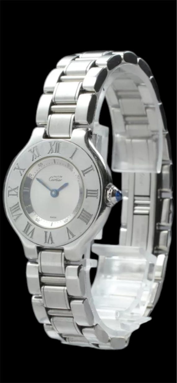 Cartier Vintage Must De Silver 21 Womens Watch Authentic Pre  display picture 1