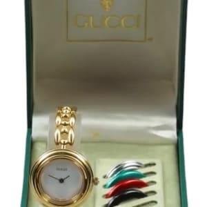 Vintage Gucci Damenuhr mit Lünette authentisch gebraucht