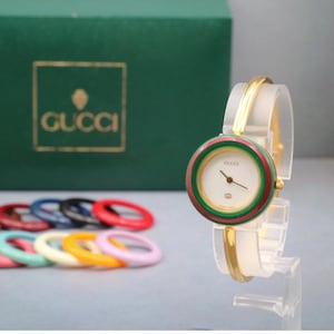 Vintage Gucci Lünette Damenuhr authentisch gebraucht