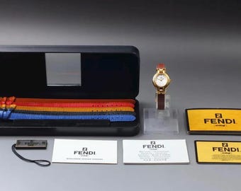 Fendi womens watch interchanging strap authentic