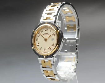 Hermès Women’s Watch Two-Tone | Authentic Pre-Owned Luxury Watch | Gold & Silver Bracelet