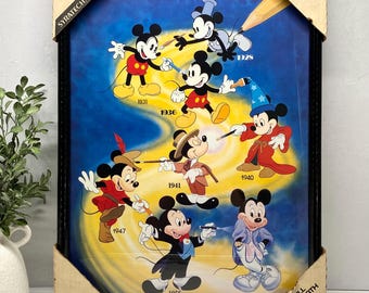 Walt Disney's Mickey Mouse Original Vintage 1960s Springbok Poster