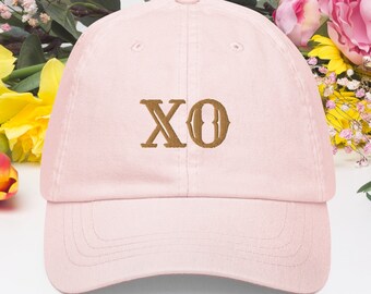 XO Pastell Baseball-Mütze Bestickte Baseballmütze Niedliche Damenmütze Bestickter Hut Stickerei-Hut Niedliche Baseballmütze Damen Golfmütze