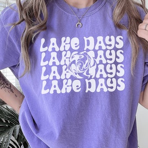 Lake Days Comfort Colors Shirt Lake Life Shirt Lake Babe Coconut Girl Preppy Stuff Comfortcolors Summer Vibes Tshirt Lake Mode Lake Vacation