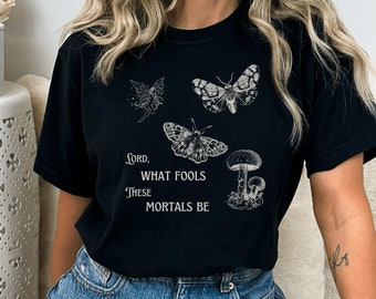 Midsummer Nights Dream Shirt Poet Shirt Shakespeare Shirt Light Academia Shirt Shakespeare Fairy Core Shakespeare Gifts Book Quote Shirt