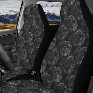Witchy Moon Car Seat Cover Car Accessories For Women Boho Steering Wheel Cover Whimsigoth Moon Car Seat Covers Night Sky Car Sun Shade