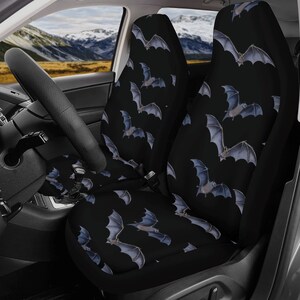 Bat Goth Car Accessories Steering Cover Wheel Witchy Car Seat Cover Whimsigoth Vehicle Goth Car Accessories Witchy Black Interior Car Decor