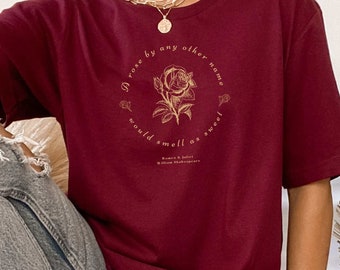 Shakespeare Quote T Shirt Dark Academia Clothing Book Clothes Romeo And Juliet T Shirt Bookish T Shirt Literature Shirt Poet Shirt Bookcore