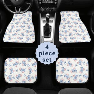Chinoiserie Coquette Car Floor Mats Cowgirl Car Mat Cute Car Accessories 16th Birthday Gift Girly Western Boots Aesthetic Car Decor Car Gift