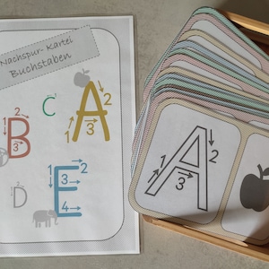 Escribir cartas, rastrearlas, carpeta de aprendizaje ABC, descarga de PDF, Montessori, libro ocupado, carpeta de aprendizaje, jardín de infantes, preescolar, escuela primaria