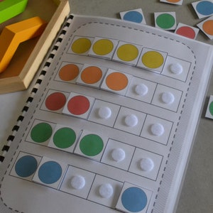 Farben lernen PDF Download Lernmappe/ Klettmappe, Kindergarten, Vorschule, Montessori, Busy Book, Learning Binder Bild 2