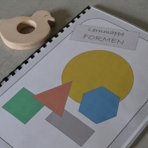 Shapes PDF Download Learning Folder/ Velcro Folder, Kindergarten, Preschool, Learning Shapes, Busy Book, Learning Binder