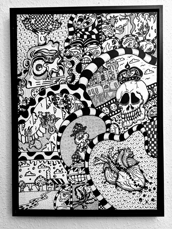 Impressions: "Hobo, Castle, Healing Heart"/ 50 x 70 cm