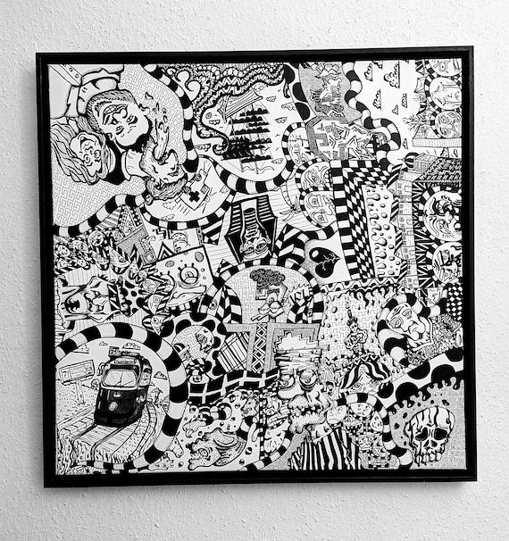 Impressions: "Chaos"/ 80 x 80 cm