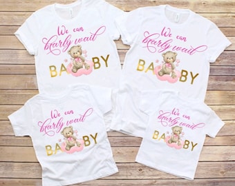 Diseños de camisetas personalizadas para baby shower sale