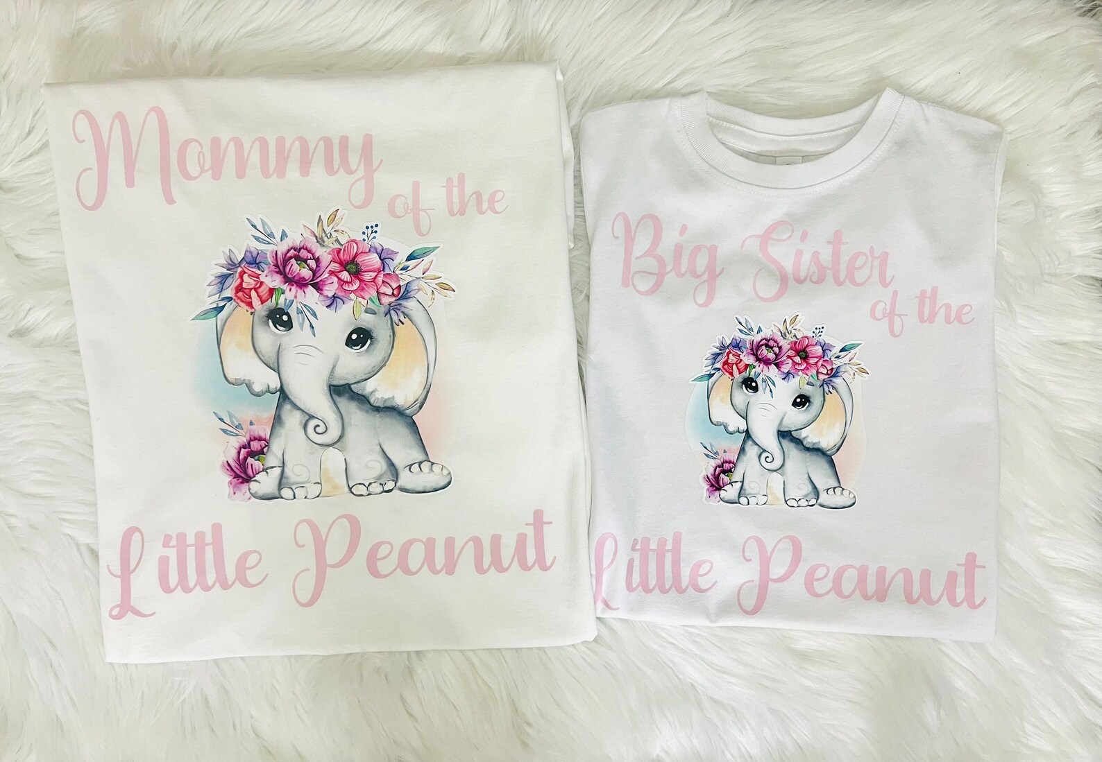 Baby Shower Matching Shirts. Baby Shower Elefant Shirts.pink Elephant Family Shirts.elephant