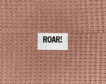 Weblabel | ROAR | weiß | Patch | Aufnäher | Patches | Etiketten | verschiedene Farben