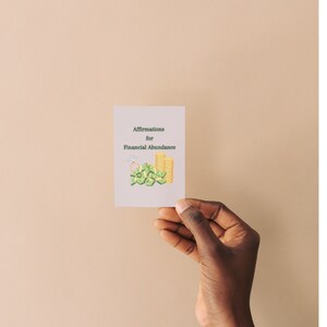 Riqueza manifiesta: 20 tarjetas de afirmación empoderadoras para la abundancia financiera: ¡eleve su mentalidad de prosperidad!