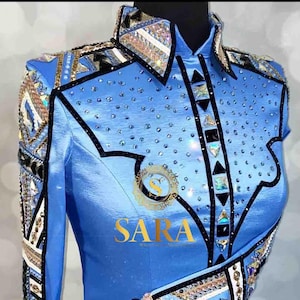 Veste Showmanship élégante – Deb Moyer, Tons éclatants, Fabriquée Aux États-Unis (occasion)