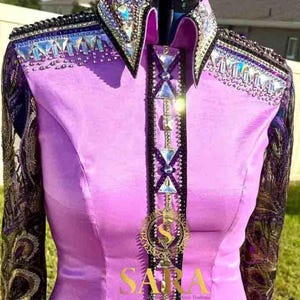 Showmanship Shirt Horsemanship Shirt Western Show Shirt Handmade Show Shirt Custom Size  SS2