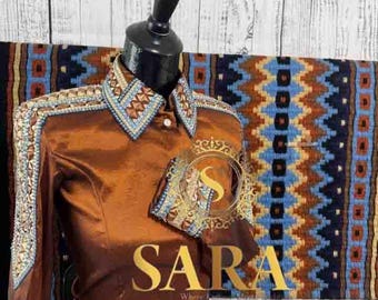 Showmanship Shirt with matching Saddlepad Horsemanship Shirt