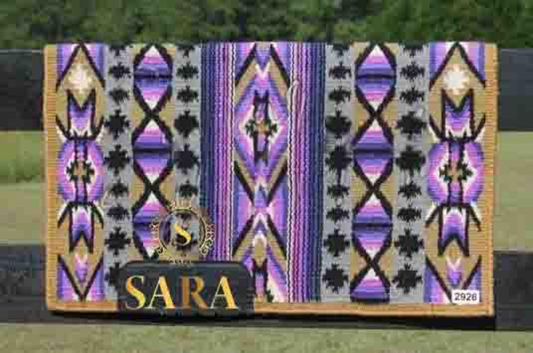 Couverture De Selle Western Ranch Pad - Laine NZ - Fait Main En Inde - Taille Au Choix