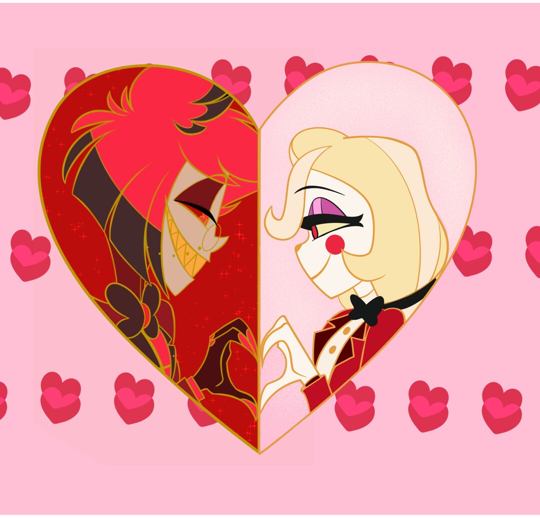 Alastor X Charlie Two Hearts - Etsy
