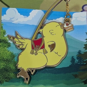 Flying Chocobo Hard Enamel Pin In stock