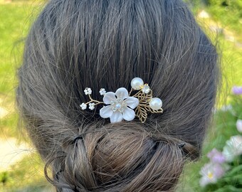 Épingles à cheveux pour femmes, accessoires de mariage, pinces à cheveux, bijoux, perle, peigne à cheveux de mariée