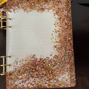custom resin notebook Size A5