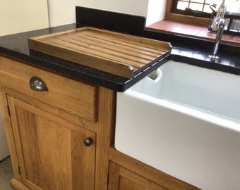Solid Pine Wooden Draining Board for a belfast/butler sink