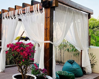 Hennep buitengordijn: waterdicht tuinhuisje paneel