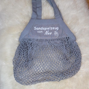 Sand toy bag/ mesh bag/ mesh bag/ sand toy/ personalized bag for sand toys/ playground bag/ digging bag