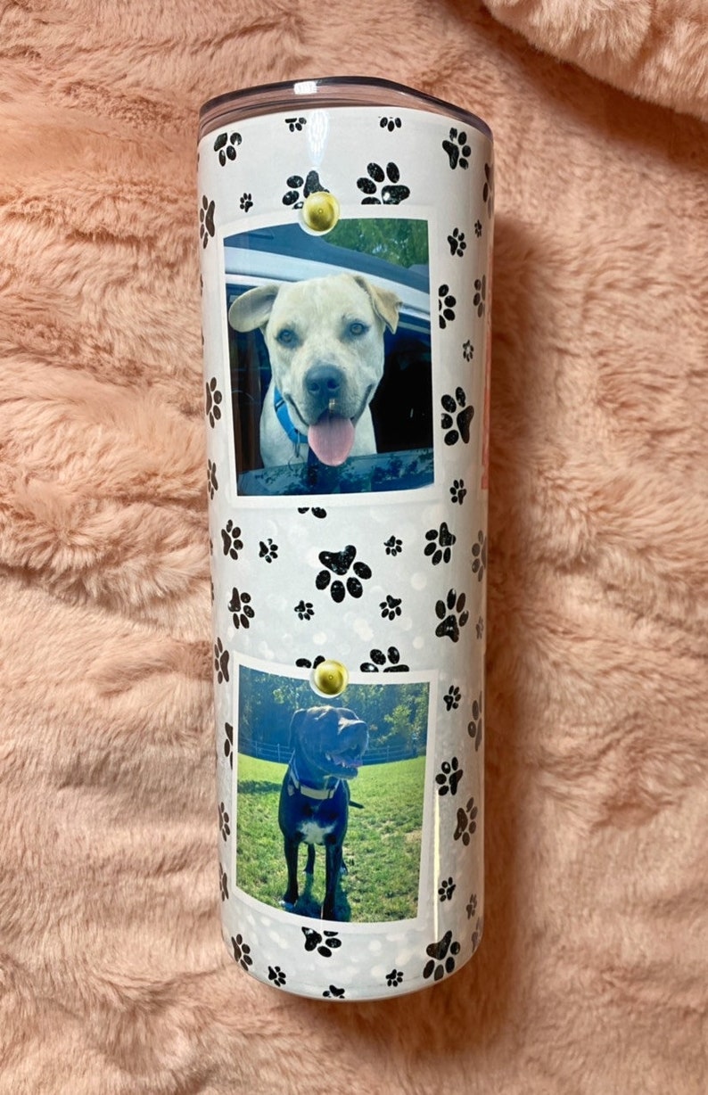 dog-paw-photo-collage-personalized-20-oz-stainless-steel-skinny-tumbler