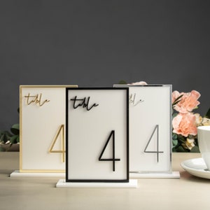 Gold Table Numbers | Table Numbers | Acrylic Table Numbers | Table Number Wedding , Centerpieces Luxury Decorations, Wedding Table Number