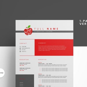 Elementary School Teacher Template