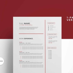 Python Developer Resume Template