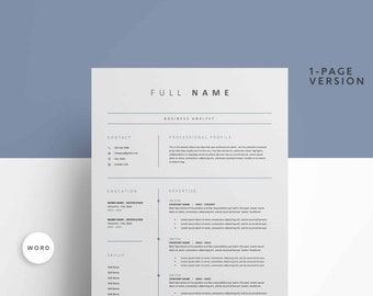 Mall för CV för affärsanalytiker