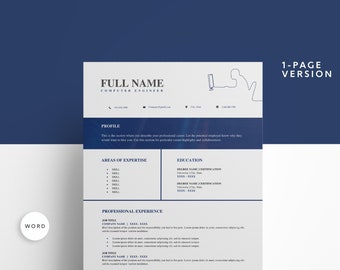 Mall för CV för dataingenjör
