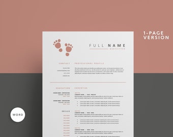 CV-mall för barnvakt + personligt brev och referenser