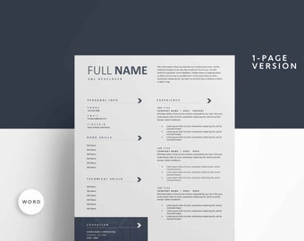 CV-mall för SQL-utvecklare