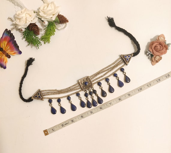 Afghan Jewelry, Afghan Choker Necklace, Boho Neck… - image 5