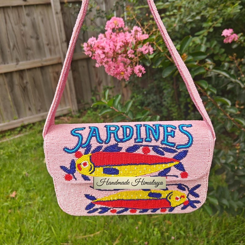 Venice Beach Beaded Baguette Bag