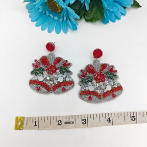 FAERLIIRY Christmas Jingle Bell Necklace & Earrings Set – Festive Holiday Jewelry For Women, Girls, Party - View #11