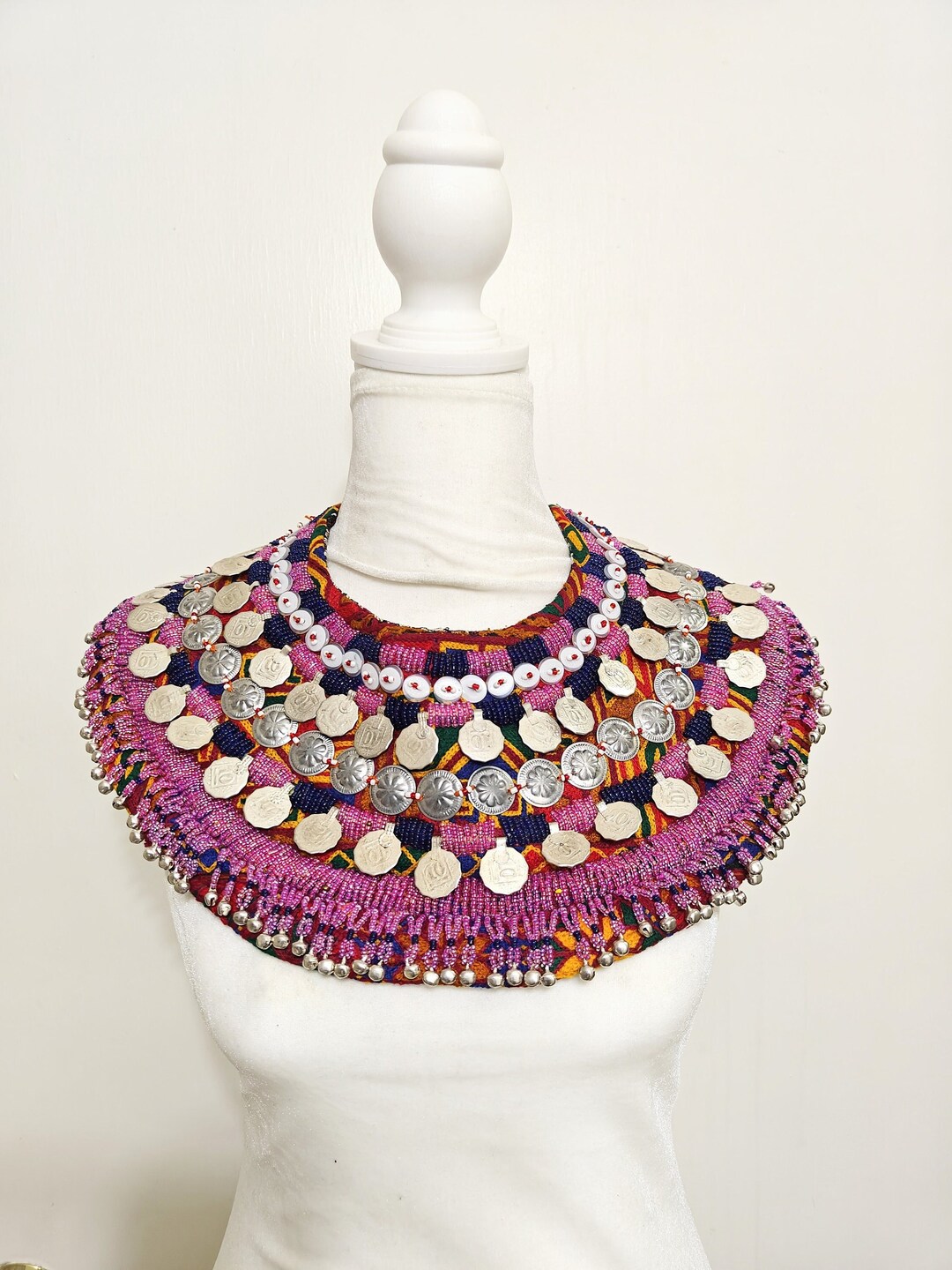 Vintage Afghan Necklace Afghan Jewelry With Coins Afghan Etsy