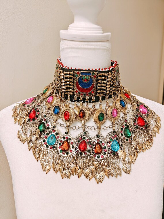 Vintage Afghan Necklace, Afghan Jewelry, Afghani Jewe… Gem