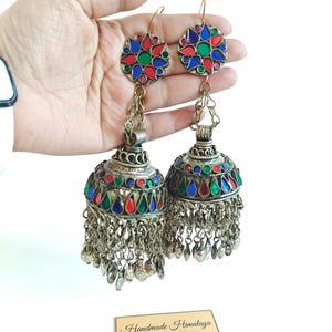Afghan Jhumkas - Etsy