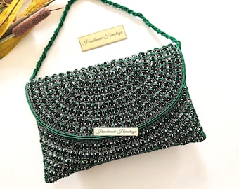 Smaragdgrün Kristall Abendtasche | Formelle Hochzeit Clutch