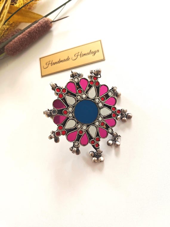 Afghan Mirror Ring | Indian Glass Jewelry