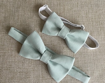 Father and son matching bow ties